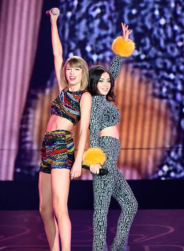 Swift and Charli XCX in 2015. Credit: George Pimentel / LP5 / Getty Images.