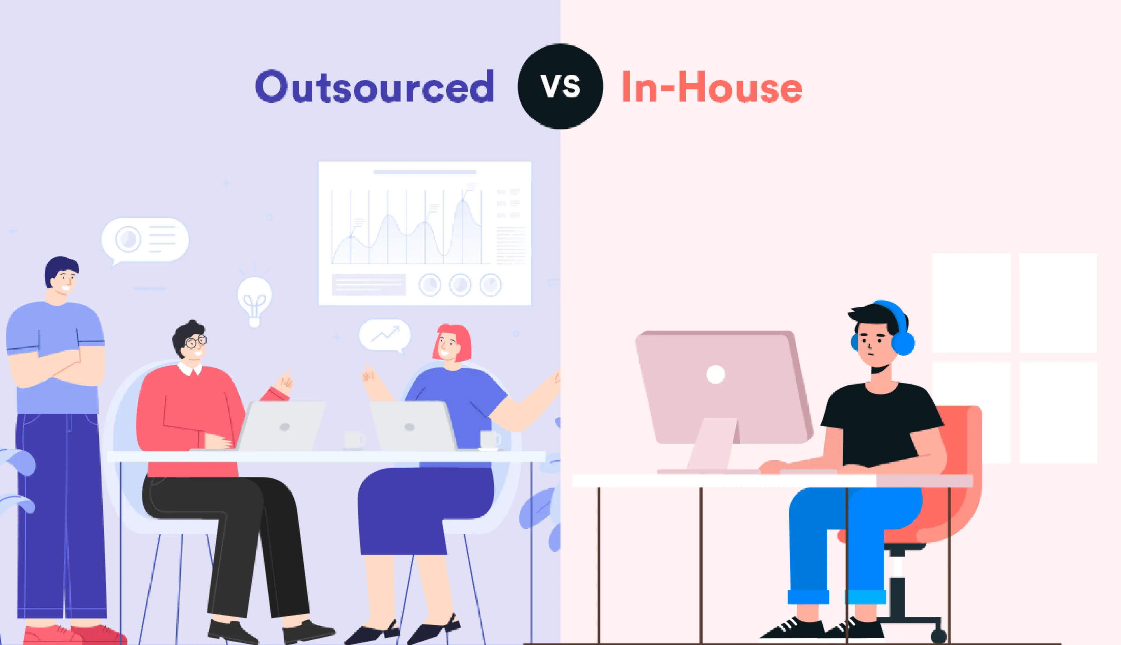 IT outsourcing vs In-house IT: Which is better? image